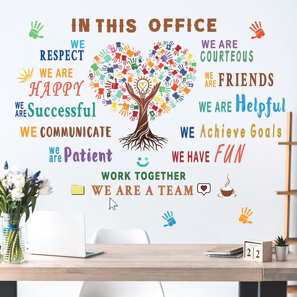 Wanddecoratie Motivational Wall Sticker - Zelfklevend PVC - Duurzaam en waterdicht - ShopVlot