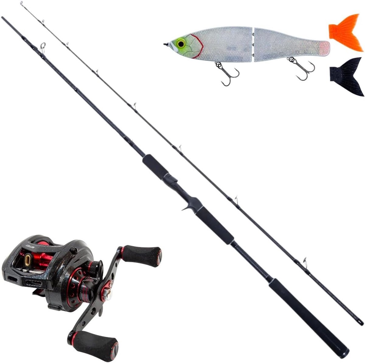Ultimate Collos Baitcast Set 2.40 (50-200g) - Roofvis Set - ShopVlot