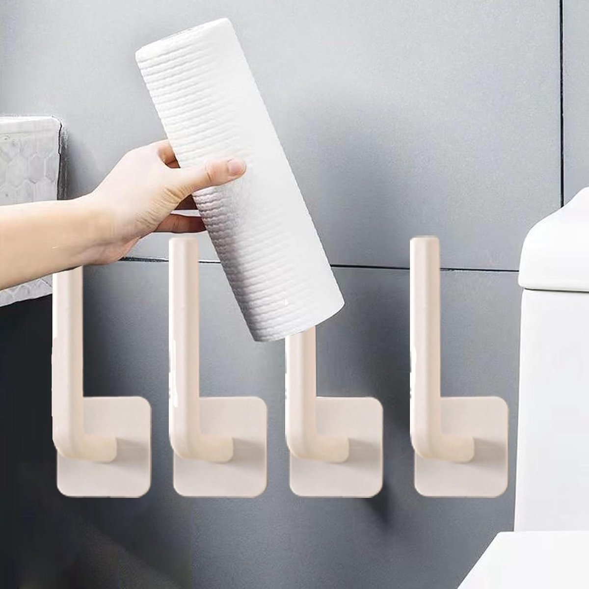 8 Pieces Self Adhesive Hat Shelf, Hook for Storing Hats, Wall Mounted H Oedenrack, Suitable for Rooms and Private Areas - ShopVlot