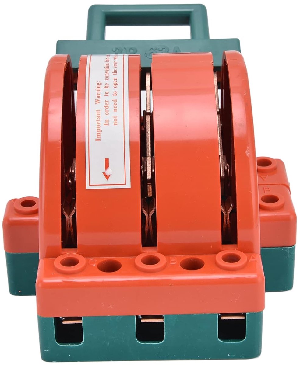 3P 63A Disconnect Knife Switch, Electric Knife Switch, Double Throw Electric Knife RPSHK11 Two Way Dual Power Knife - ShopVlot