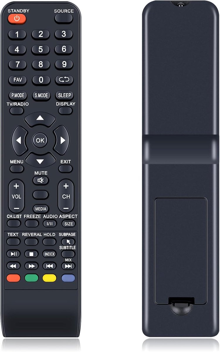 Vervangende afstandsbediening geschikt voor Nevir NVR-7409-49HD-N NVR-7421-24HD-N - ShopVlot