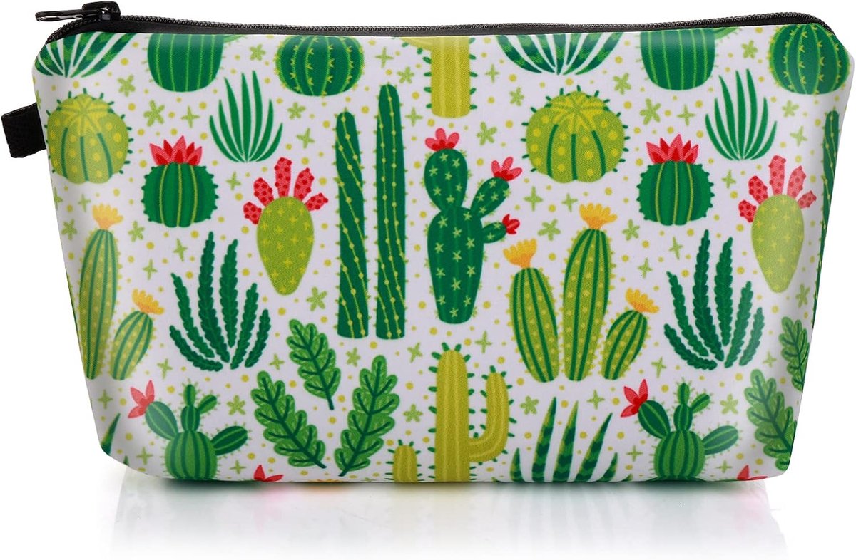 Sibba Canvas Makeup Bag Small Bag Zipper Toiletry Bag Organizer Cosmetic Bag Travel Accessories for Teen Girls Green - ShopVlot