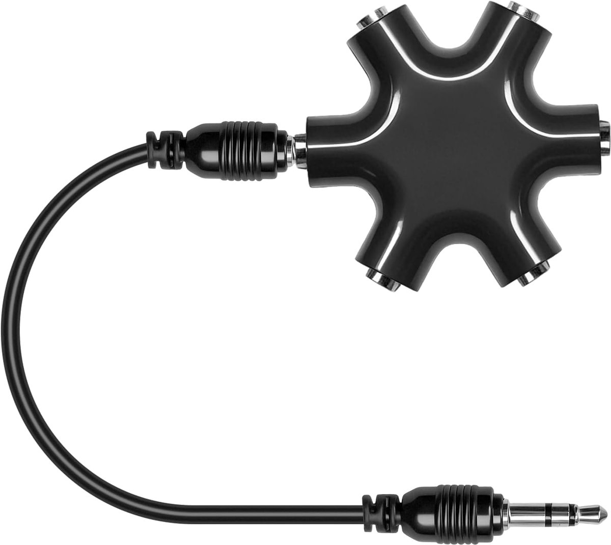 Audio Splitter - Dispenser for 3.5 mm jack plugs with 6 ports - ShopVlot