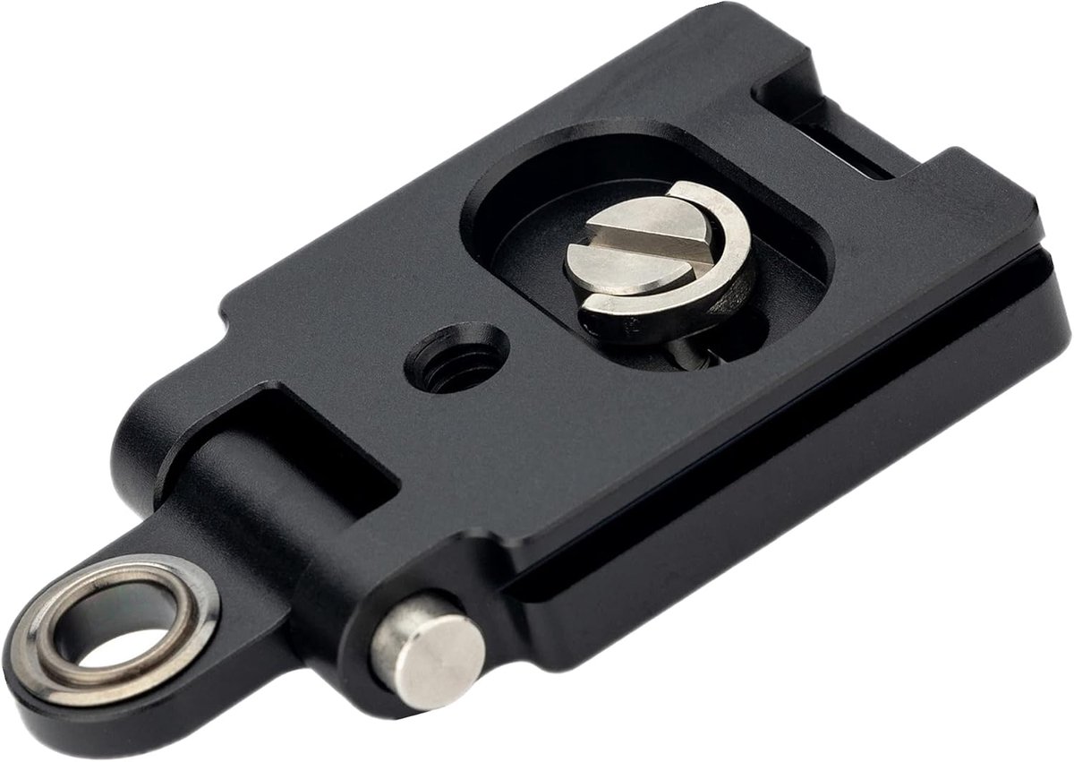 Kiorafoto 40MM Universal Arca Swiss Plate with 1/4"-20 Screw & Adjustable Neckband Connection Eyelet as Tripod Quick - ShopVlot