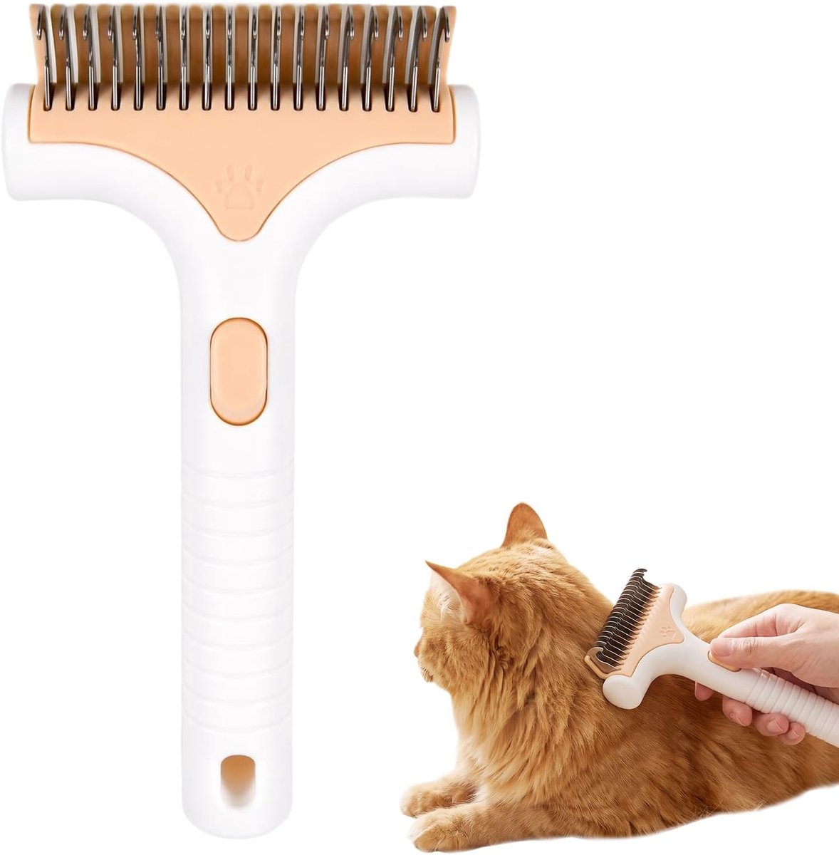 Efficiënte katten- en hondenborstel, ondervachtborstel voor kort en lang haar - ShopVlot