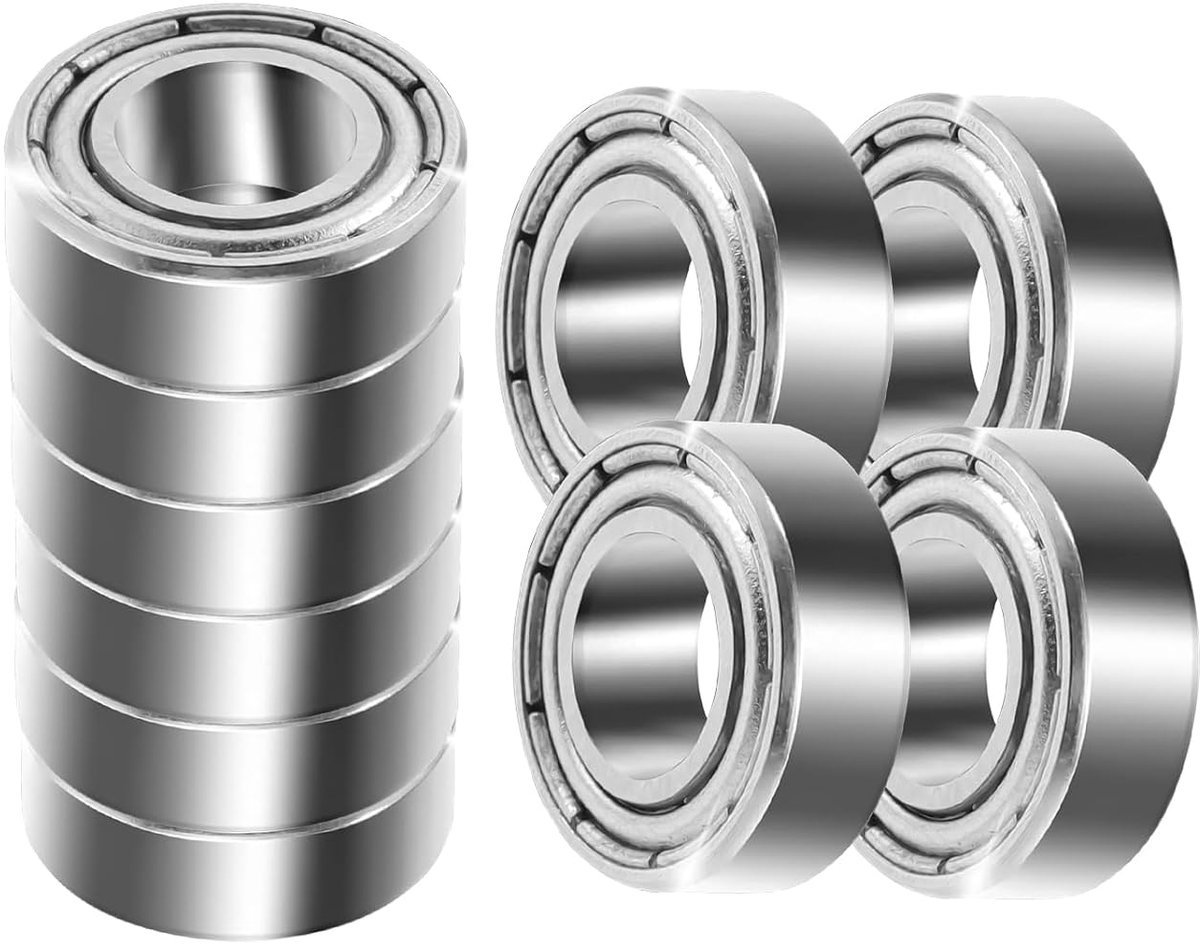 Miniature Double Shielded Groove Ball Bearings, 10pcs 6900ZZ 10x22x6mm Ball Bearings with Rubber Seal, for - ShopVlot