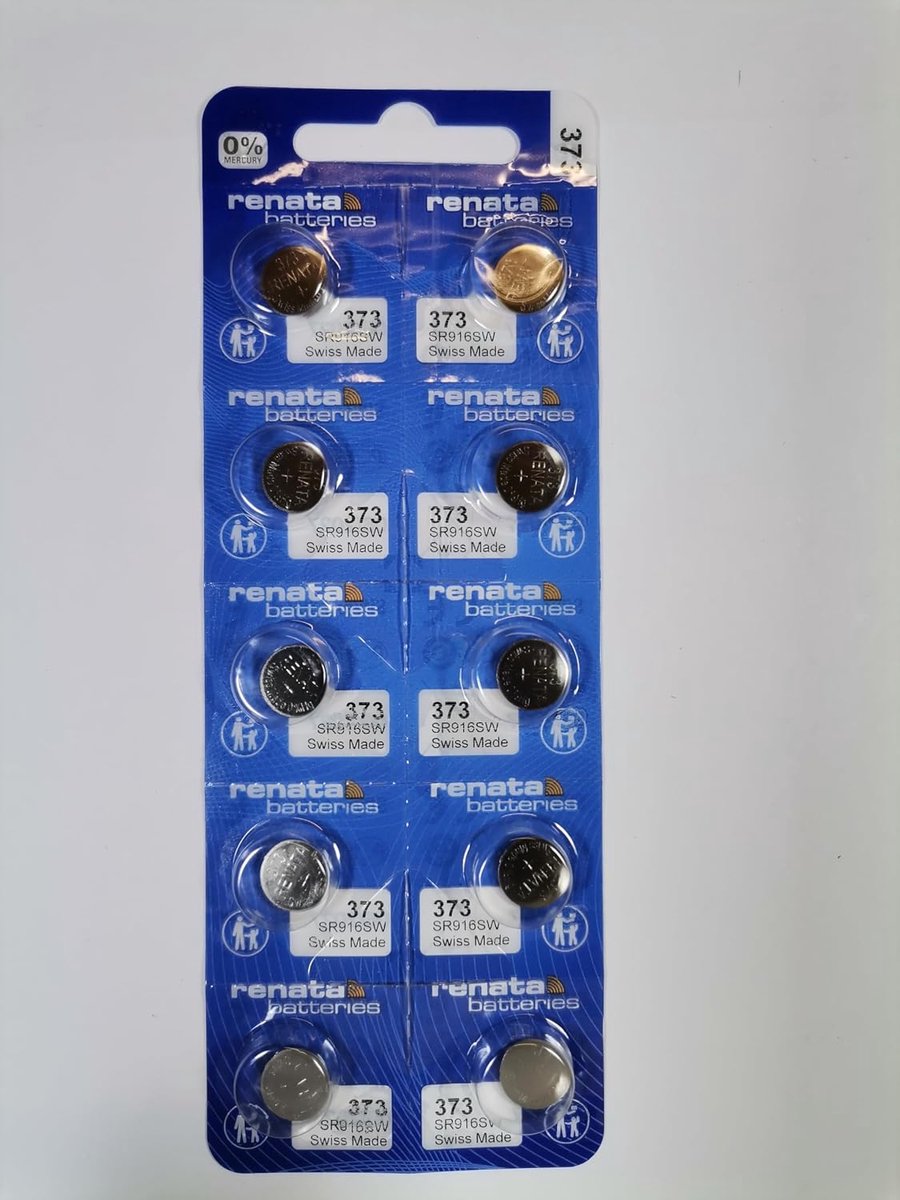 10 x Renata 373 Swiss Made Lithium Coin Cell Battery SR916SW - ShopVlot