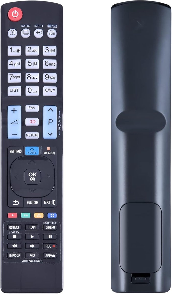 New AKB73615303 Replacement Remote Control Suitable For LG TV 22LK330 26LV2500 32LM620 32LM660 32LN5700 32LN540B - ShopVlot