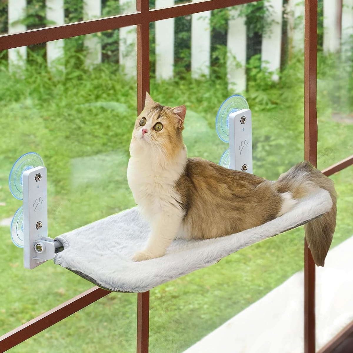 Vouwbare Kattenhangmat voor het Raam 45x30cm met Sterke Suction, Wasbare Radiatorbed en Dubbel Materiaal voor Alle Seizoenen