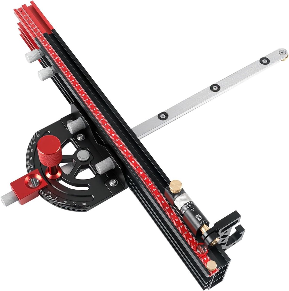 Table Saw Mitre Gauge Adjustable Multi Angle -60° to 60° Precision Mitre Gauge with Speed Angle Stop for Table Saw - ShopVlot