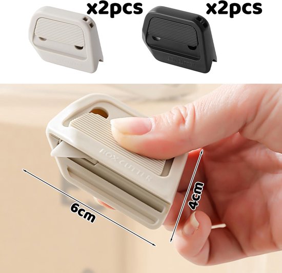4 Stks Mini Keramische Doos Opener, Automatische Rebound, Scherp En Duurzaam, Compact En Draagbaar, Geschikt Voor Het - ShopVlot — afbeelding 5