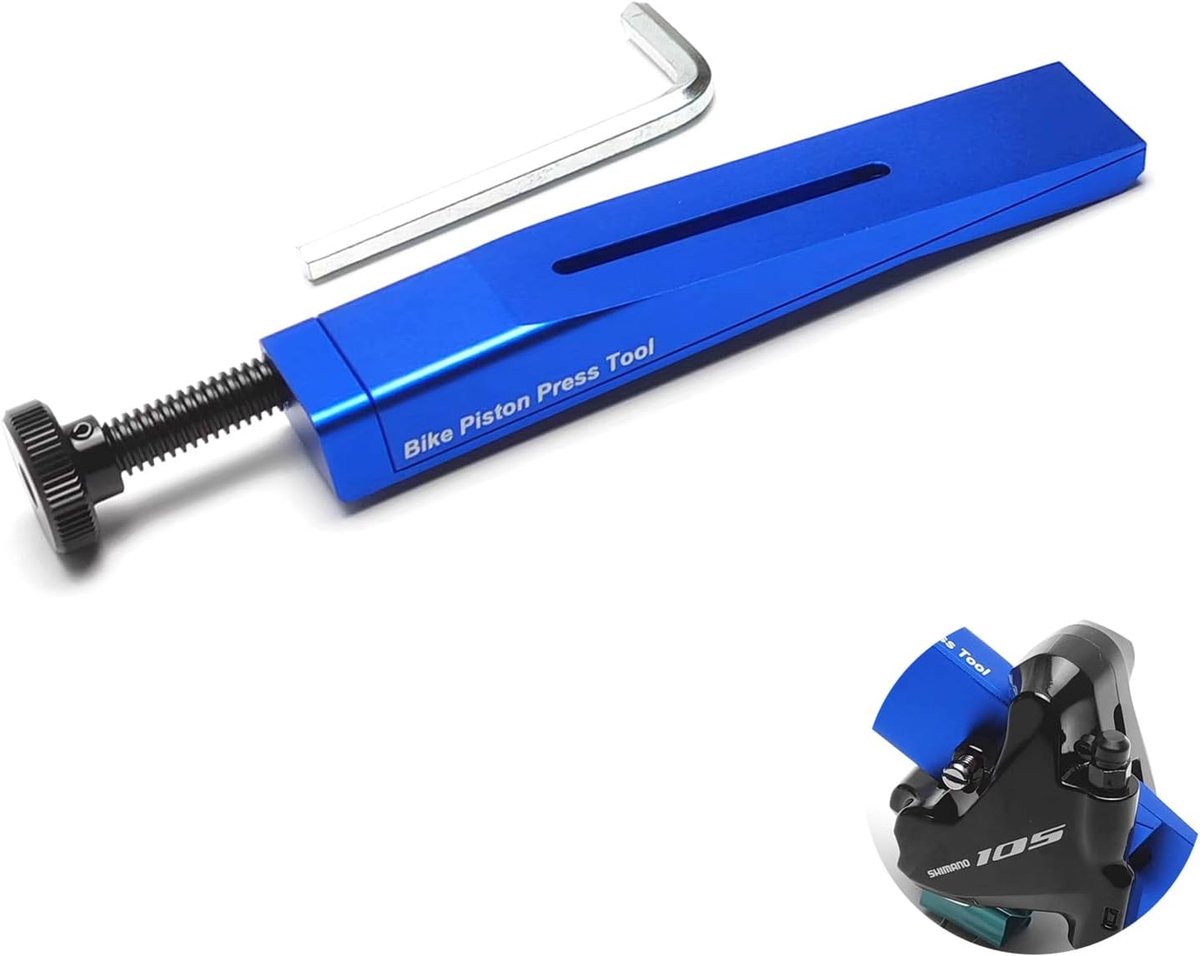 Pistonpress gereedschap voor Shimano remklauw - aluminium legering - blauw - eenvoudig in gebruik - ShopVlot