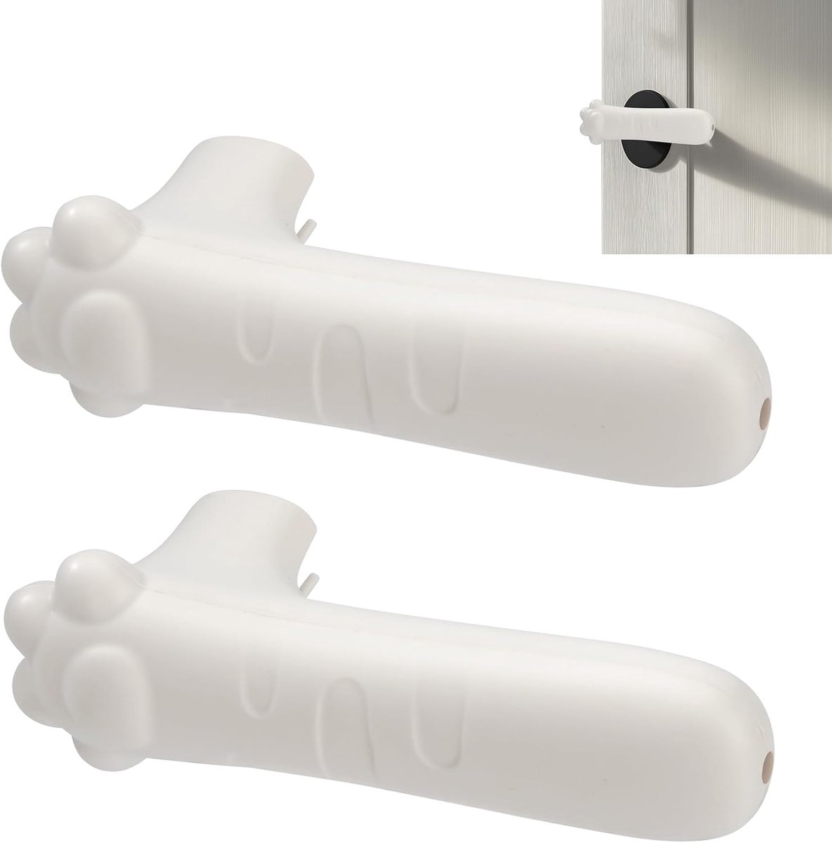 Door Handle Covers Silicone Cat Claw Shape Door Knob Covers Antistatic Covers For Door Handles Child Safe Door Knob - ShopVlot