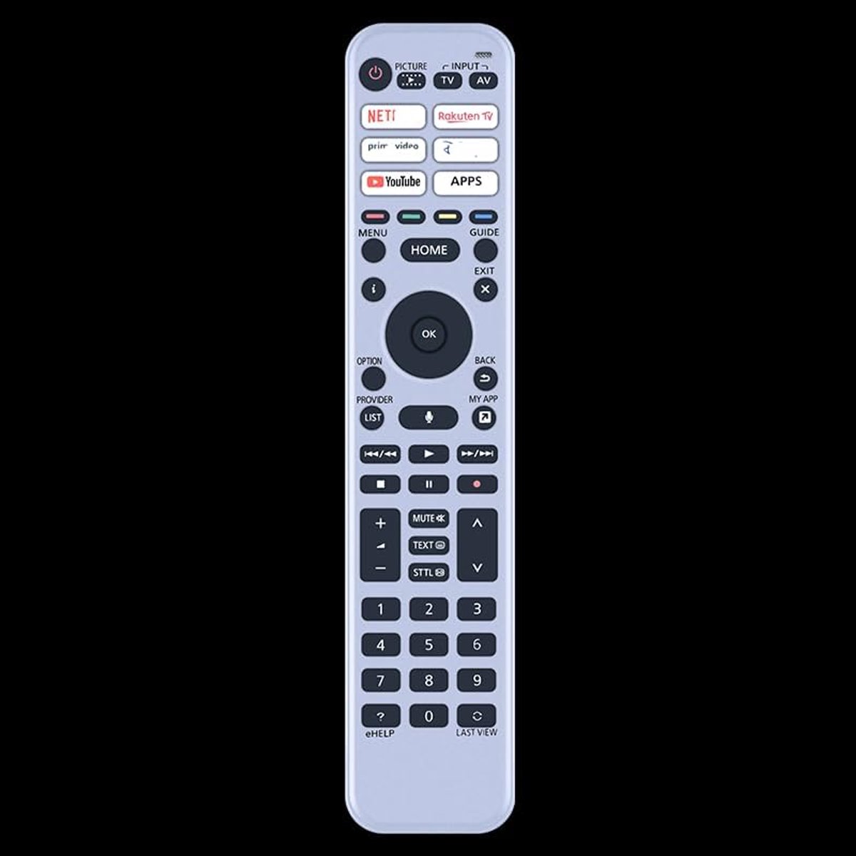 Vervangende afstandsbediening compatibel met Panasonic TV afstandsbediening N2QBYA000060 - R3PA265 - ShopVlot