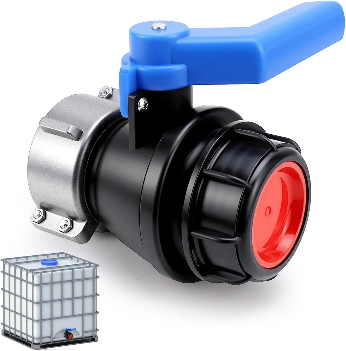 IBC adapter kogelkraan 60 mm naar 62 mm - ShopVlot