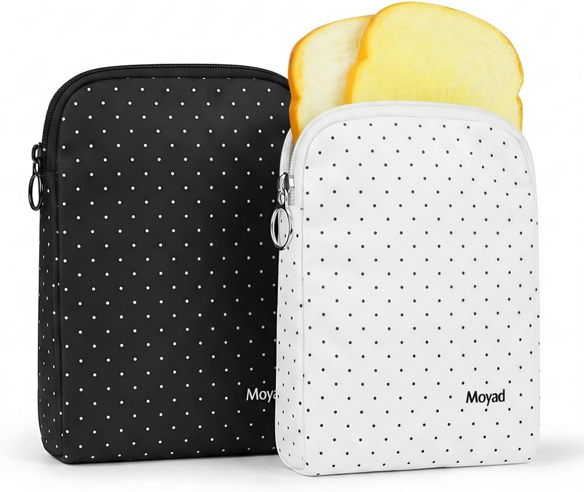 Moyad Herbruikbare sandwichzakken 2 stuks, geïsoleerde snackzak voor lunchtas, BPA-vrije lunchtas voor dames en heren - ShopVlot