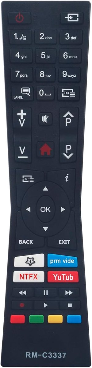 ALLIMITY RM-C3337 Remote Control Replce Fit for JVC 4K UHD TV RCA243100P RC0360 RMC3337 LT-55V55LU LT-50VUQ390I - ShopVlot
