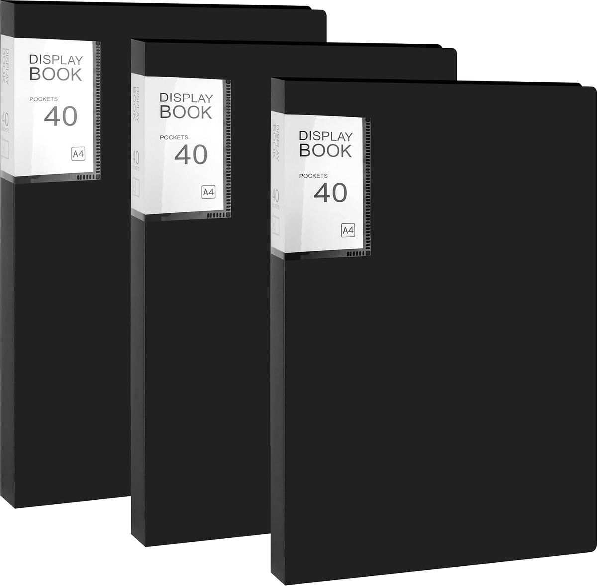 Show Folder, A4, Presentation Folder, Presentation Book with 40 Transparent Covers, Protection for Art, Report Sheets - ShopVlot