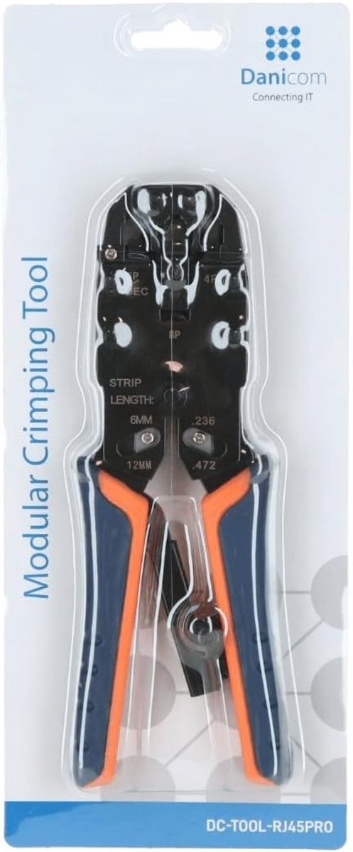 network RJ45 and RJ11 crimping tool professional - metal - ShopVlot