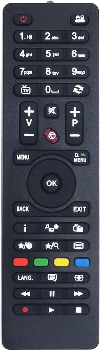 ALLIMITY RC4875 Remote Control Replacement for FINLUX Hyundai Technika 24FLZ274S 32FLZ274S FIN19DVDBK FIN22DVDBK - ShopVlot