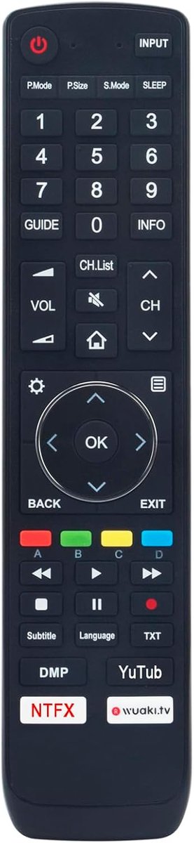 ALLIMITY EN3D39 Remote Control Replce Fit for Hisense 4K UHD TV H50NEC6700 H70NEC9600 H55N6800 HE50M6000UWTS - ShopVlot