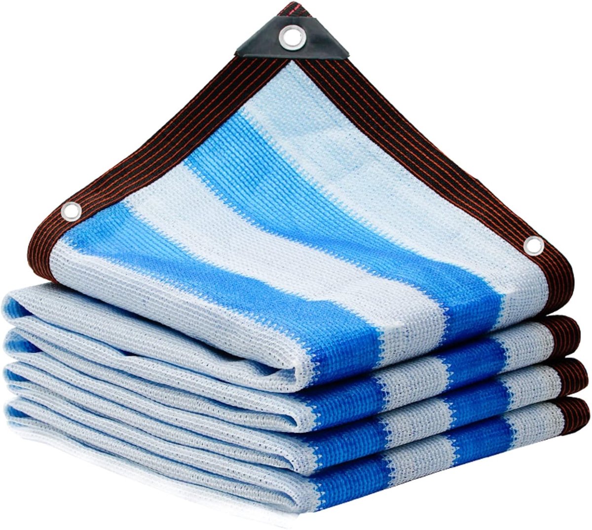Kleur Streep Schaduw Doek Warmte-Isolatie Net, Anti-ultraviolet Zonnebrandnetje, Scheurbestendige Home Car - ShopVlot