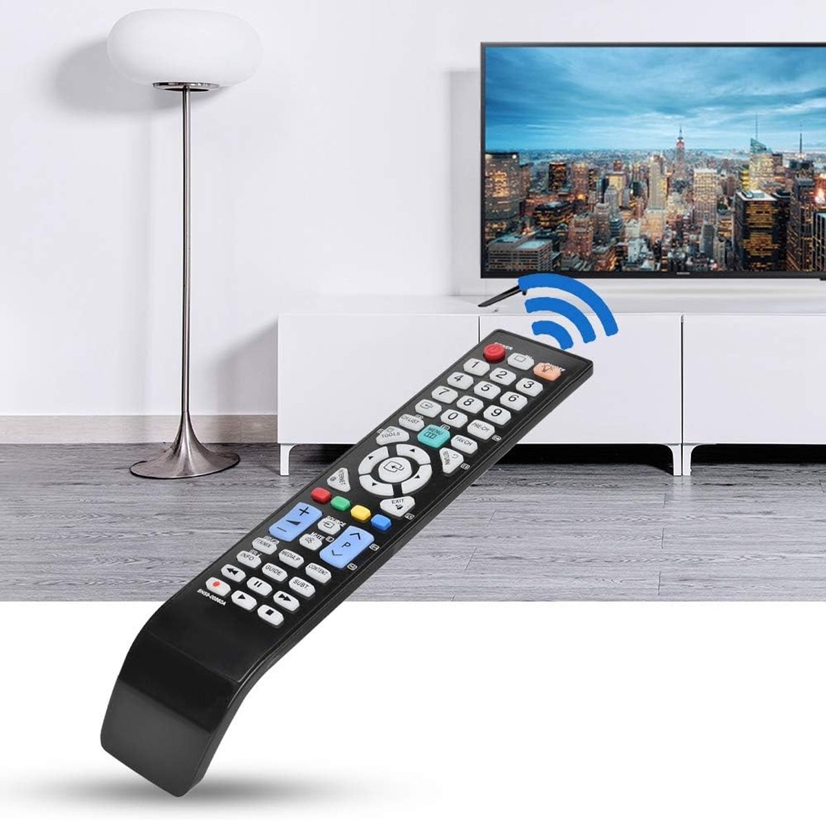 TV afstandsbediening vervangend - groot knop ontwerp - compleet voor Samsung TV's - ShopVlot