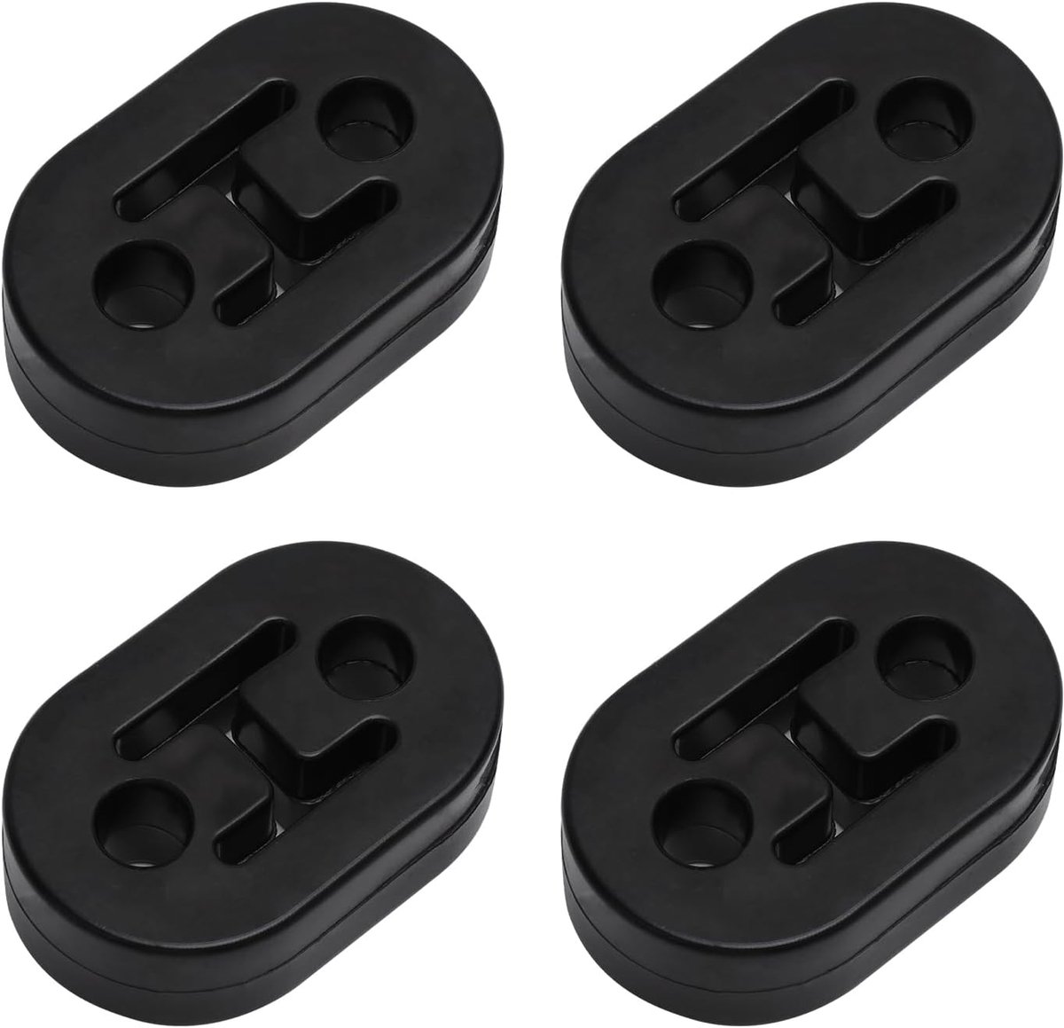 Uitlaatsteunen 4-Stuks - Universeel Rubber - Geluidsisolerend - Vermindert Vibraties - ShopVlot