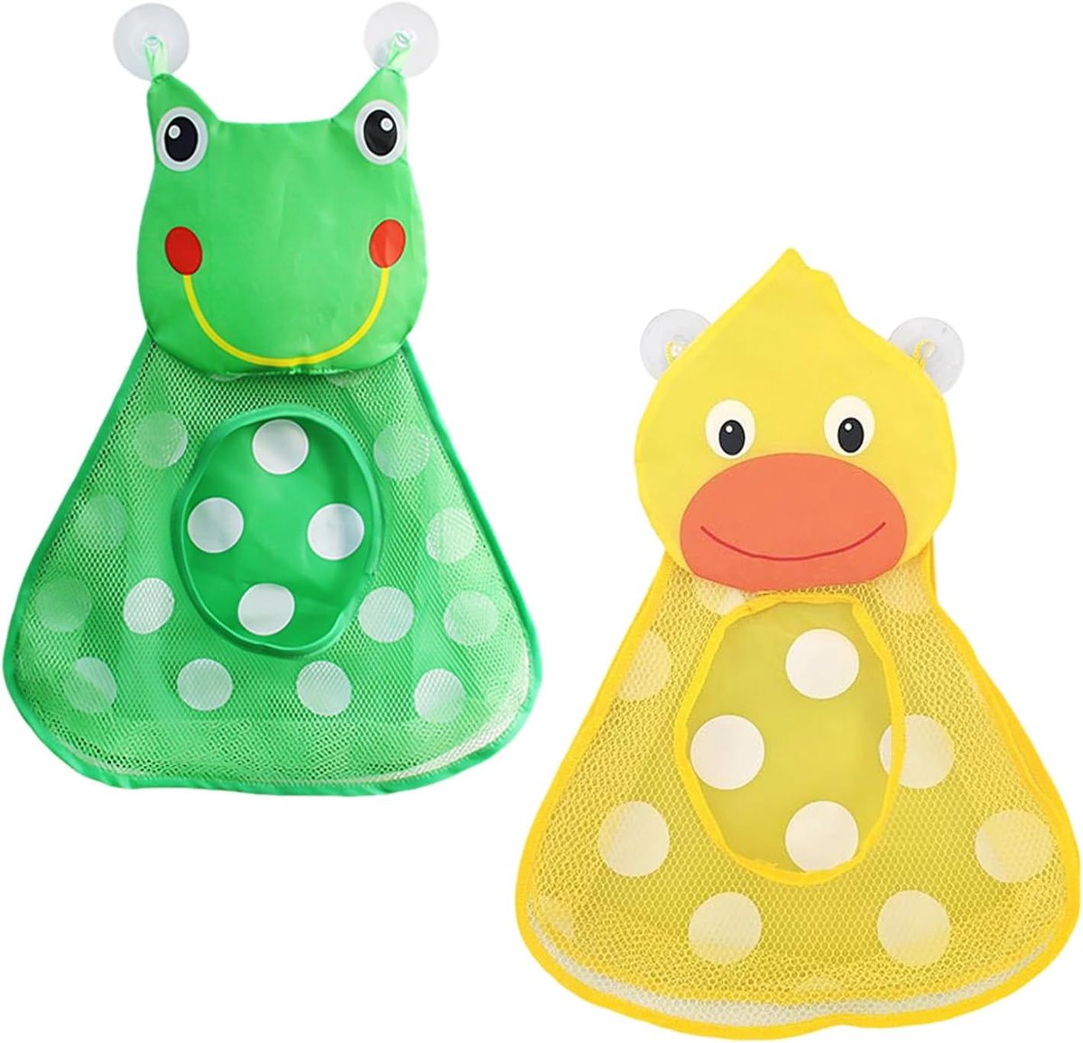 Toy storage netzakken 35x48 cm - polyester - met zuignap - perfect voor baby shower speelgoed - ShopVlot