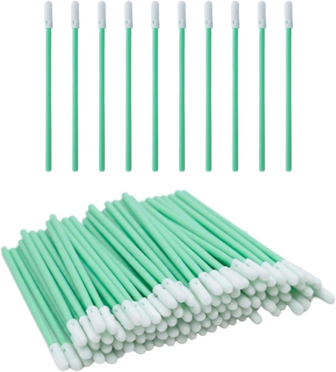 Wattenstaafjes reinigingsspons 200 stuks - mini-reinigingsstaafjes - schuimstaafjes - ShopVlot