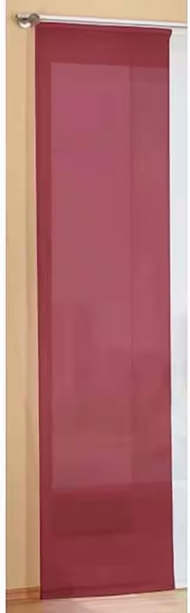 BB-Toy-Trades Sliding Curtain, Window Curtain, Panel Curtain, Sliding Curtain, Red Voile, Transparent, 60 x 245 cm - ShopVlot