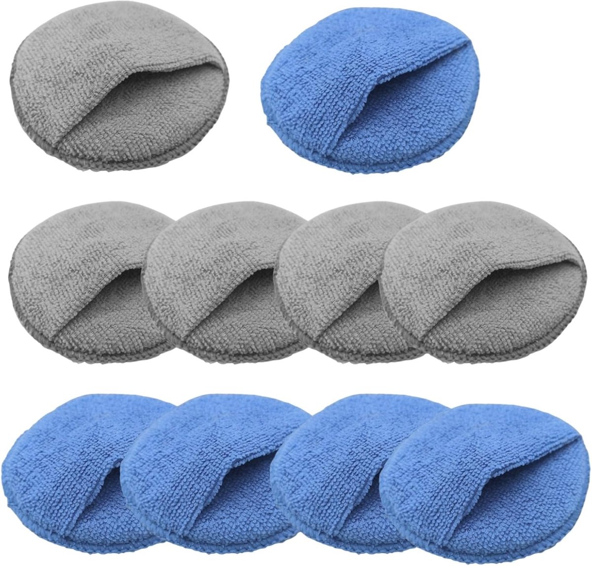 10pcs Car Polishing Sponge Car Applicator Pad Microfiber Hand Polishing Sponge Wax Applicator Polishing Pad - ShopVlot