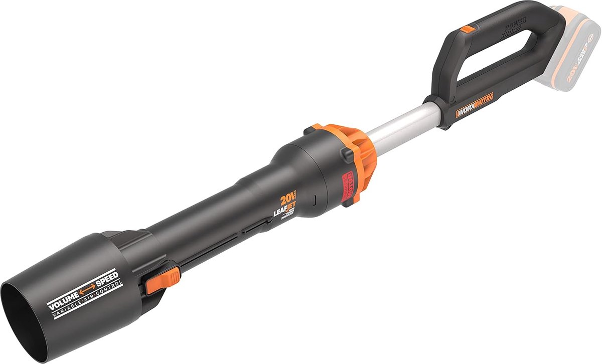 WORX Accu Bladblazer – Brushless Motor – 2 Snelheden – 209 km/u – 696 m³/u – Zonder Accu en Lader