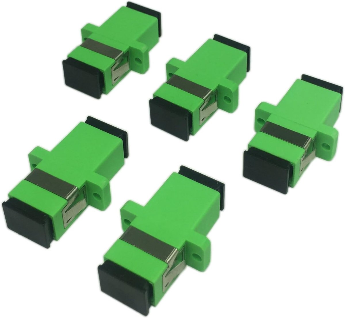 Cerrixian SC Fiber Optic Adapter Single-Mode Female to Female APC Simplex Single-Mode Fiber Optic Coupling Network - ShopVlot