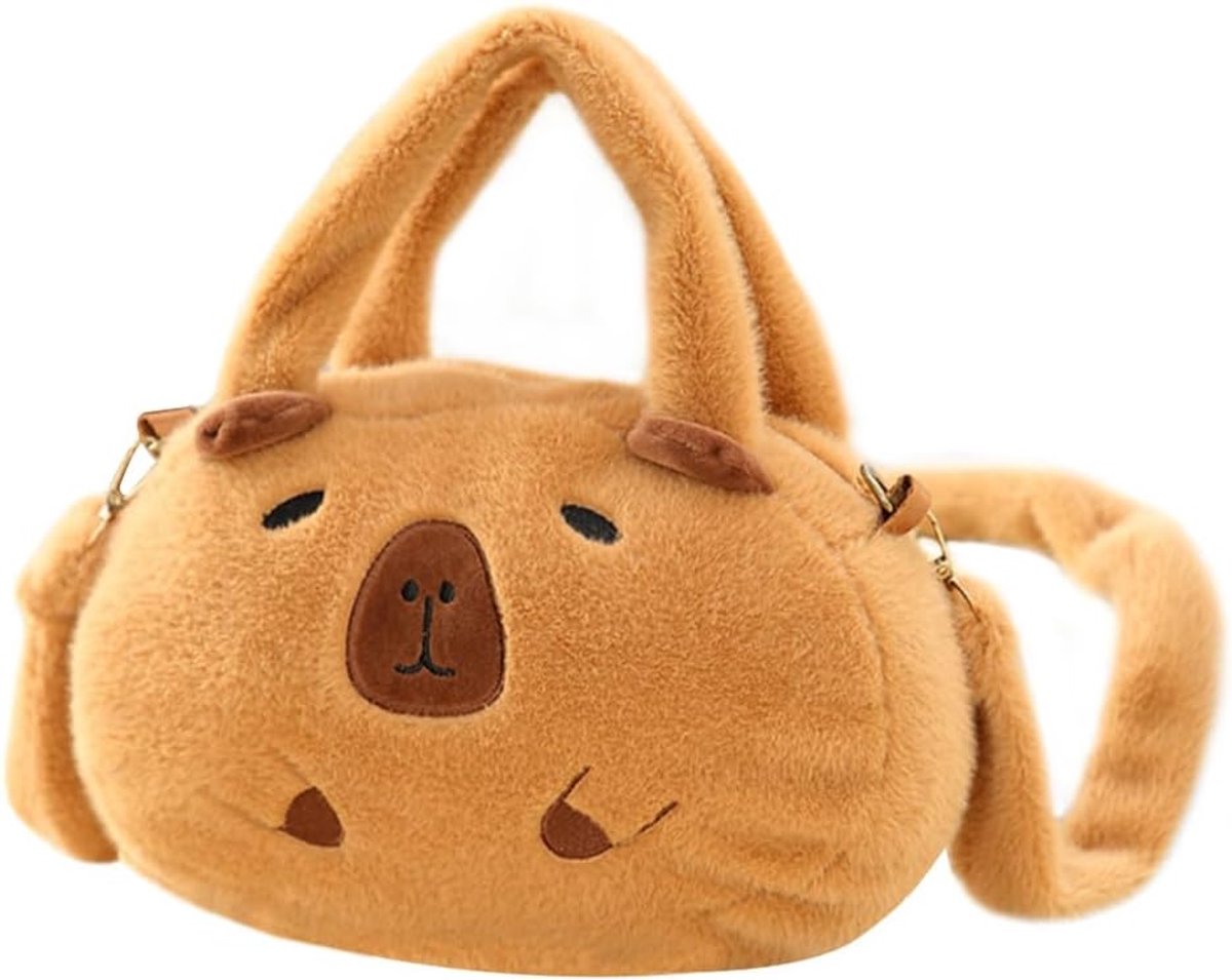 Capybara Shoulder Bag, Handbag, Capybara Bag, Plush Crossbody Bag, Girls, Bags, Birthday, Chain Bag, Bag, Holiday - ShopVlot