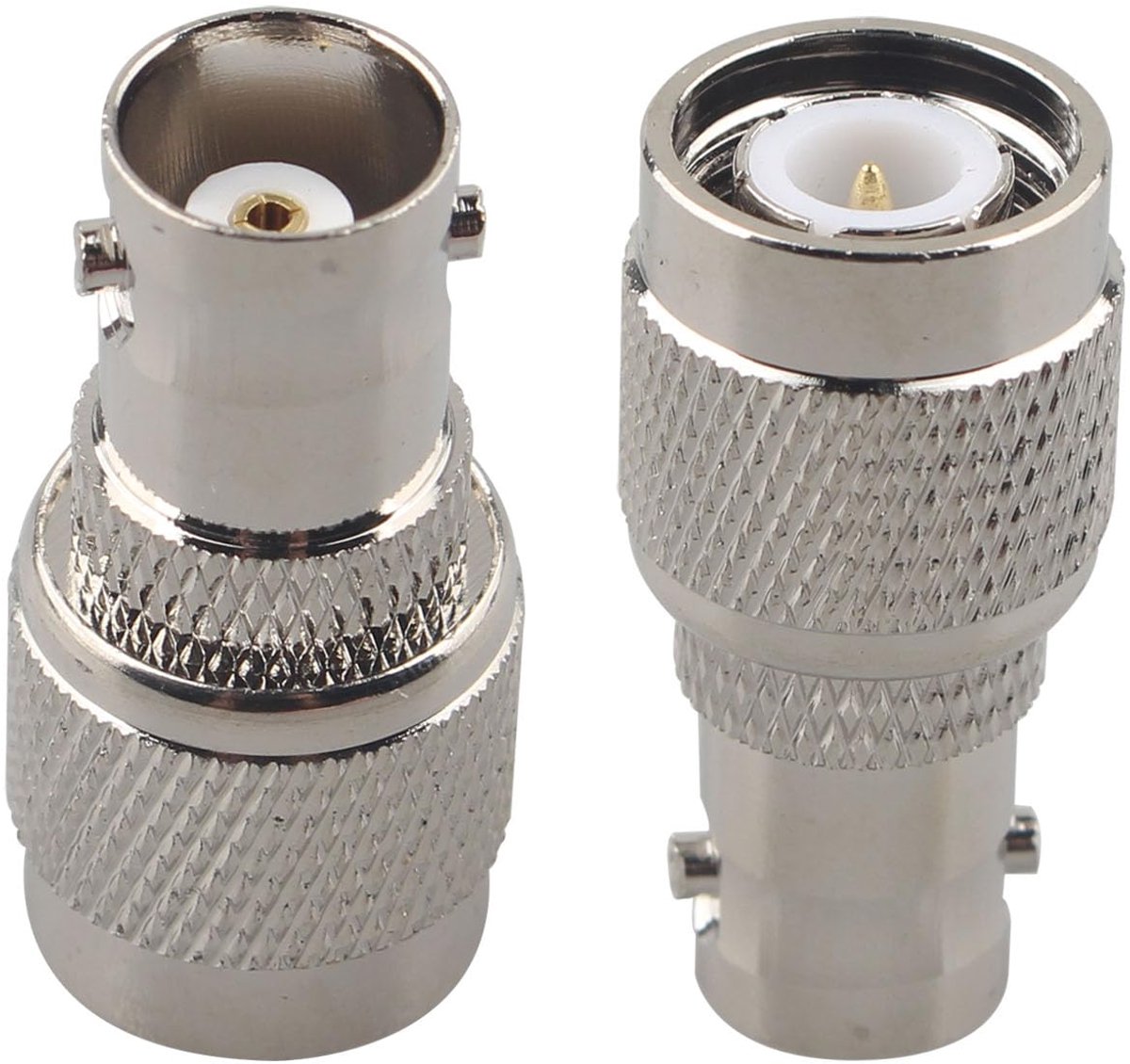 2PCS BNC Female to TNC Male RF Coaxial Adapter BNC to TNC Coax Jack Low Loss Nickel Plated Connector for Wifi Antenna - ShopVlot