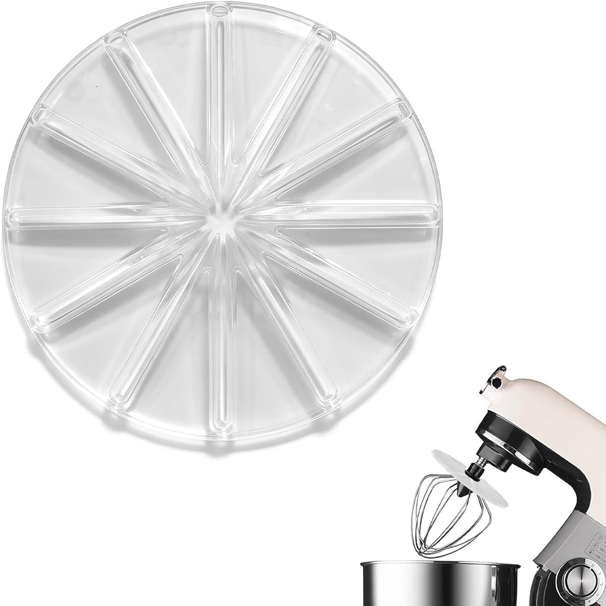 Spatbescherming voor staande mixers (wit) - ShopVlot