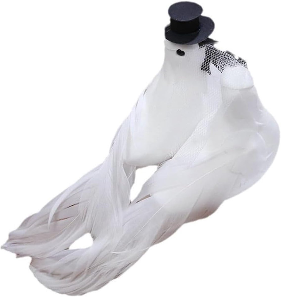 Pigeon Model Birds Couple, Simulation Couple Wedding Pigeon Tabletop Miniatures Pigeon Home Decoration Wedding Props - ShopVlot
