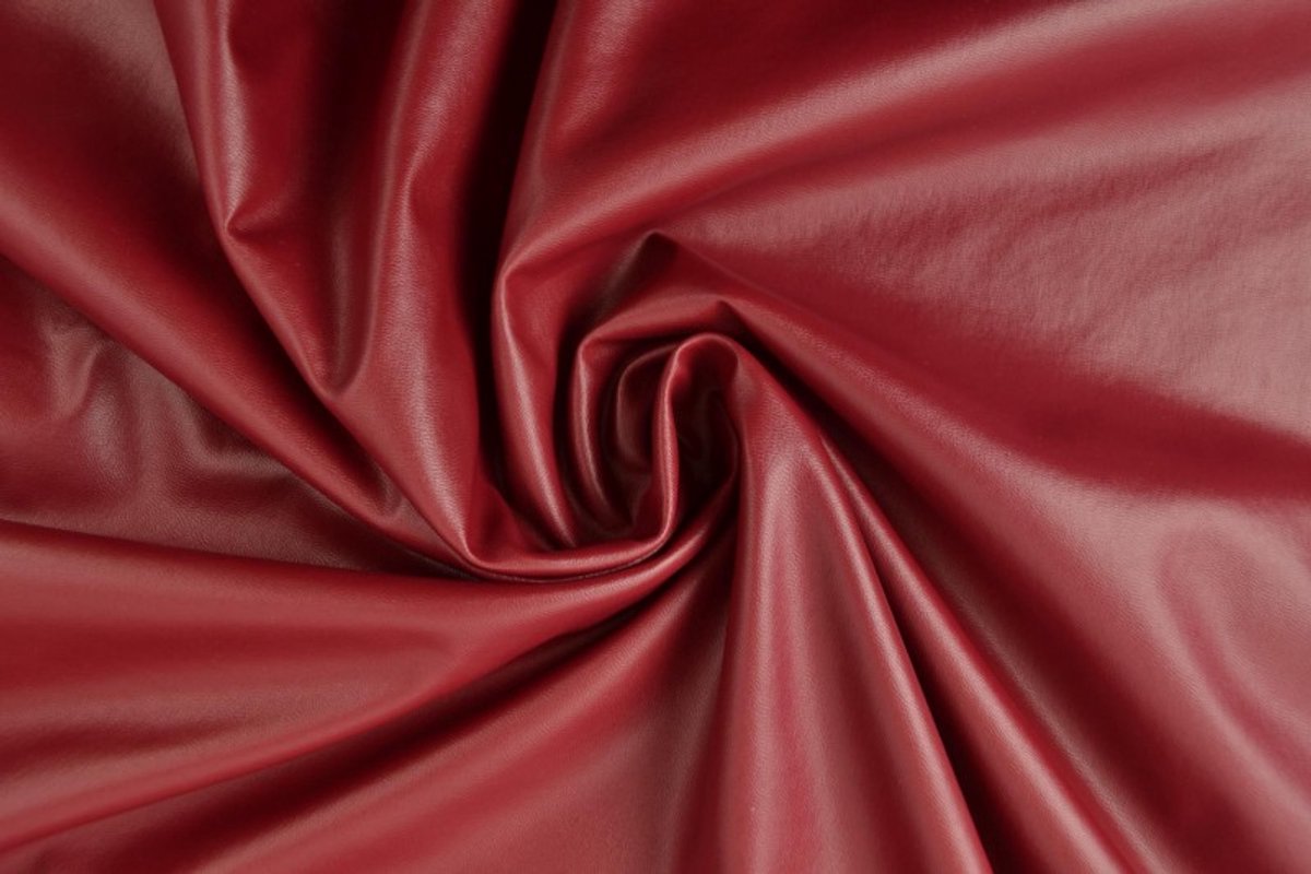 Kunstleer - 1 meter - Per meter - Bordeaux rood - 145cm breed