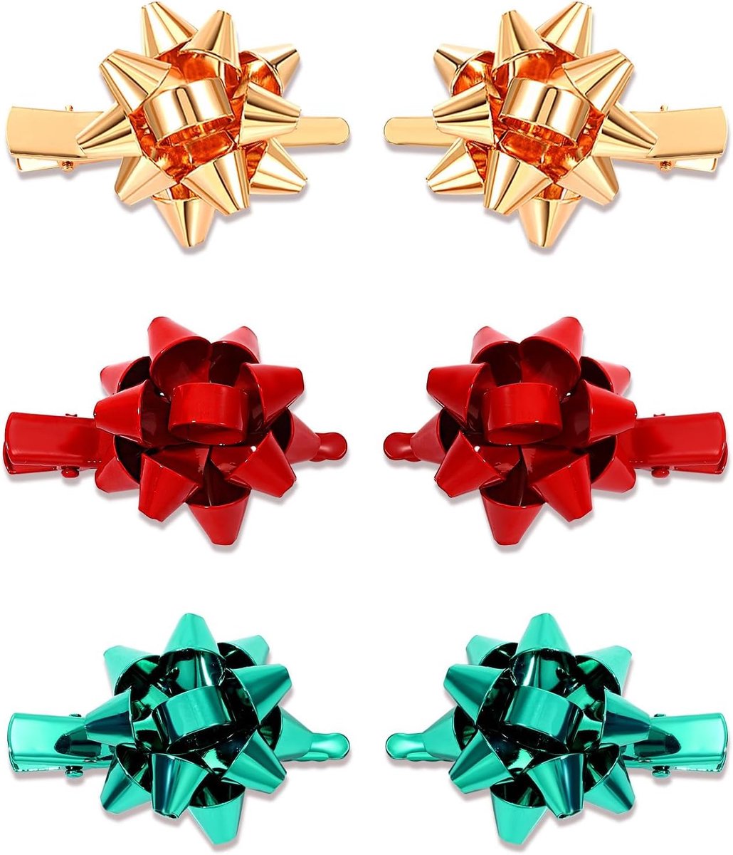 6 haarspelden voor Kerstmis, vuurwerk, Kerstmis, meisjes, metaallegering, haaraccessoires voor Kerstmis, dames voor - ShopVlot