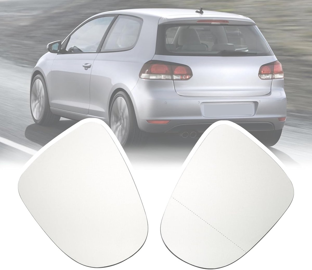 Mirror Glass Spare Mirror Rear View Mirror Rear View Mirror Glasses Left and Right For 5K1 2008-2013 Cabriolet 517 - ShopVlot