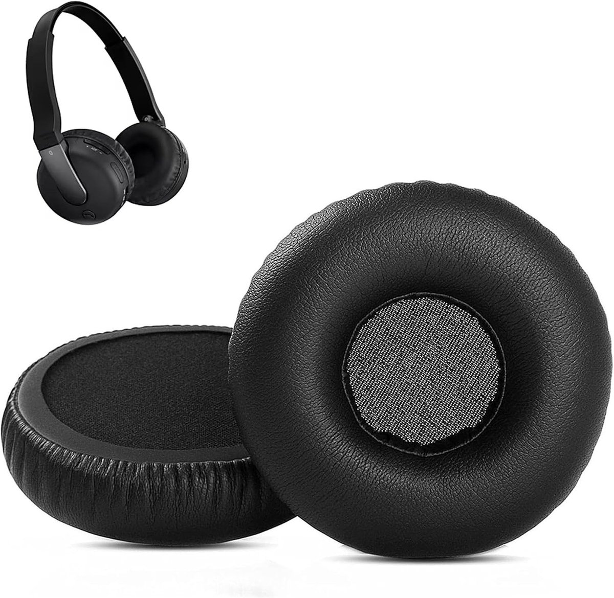 Ear Pads Compatible with Sony DR-BTN200 BTN200 Headphones Ear Pads Replacement with Softer Protein Leather and Memory - ShopVlot