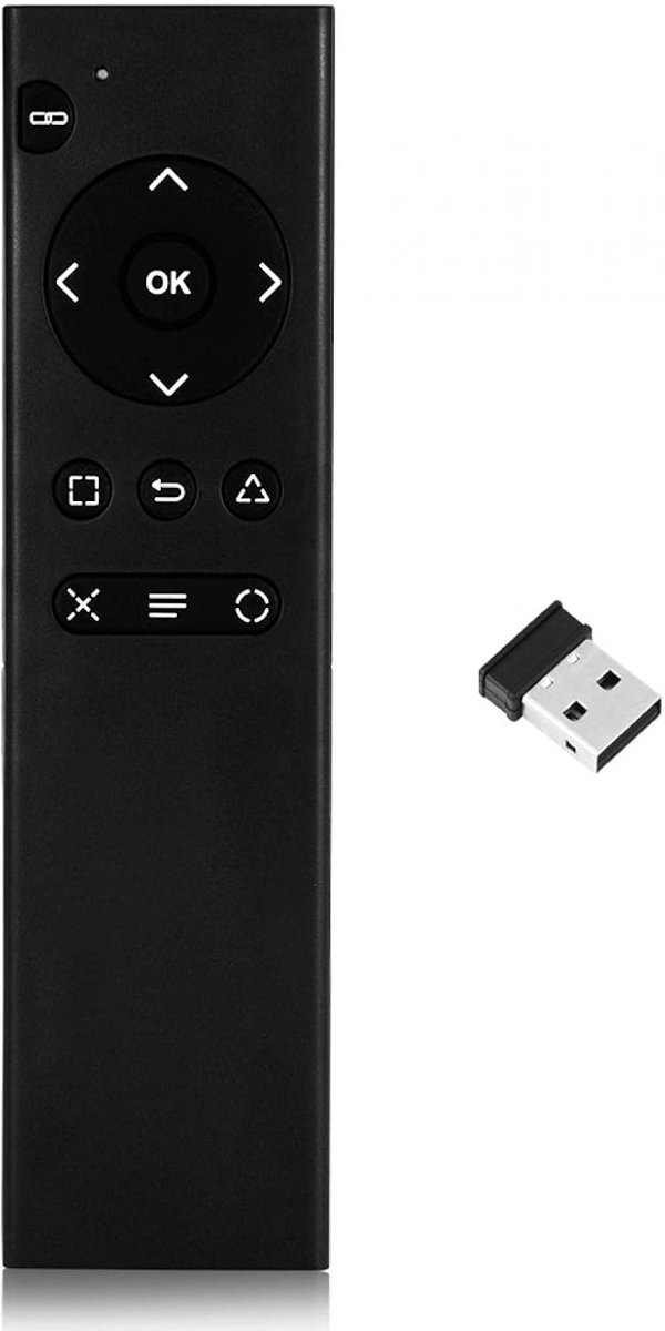 Draadloze Multimedia Afstandsbediening voor DVD en Media - 2.4GHz, Gebruiksvriendelijk, Compatibel met Meerdere Apparaten