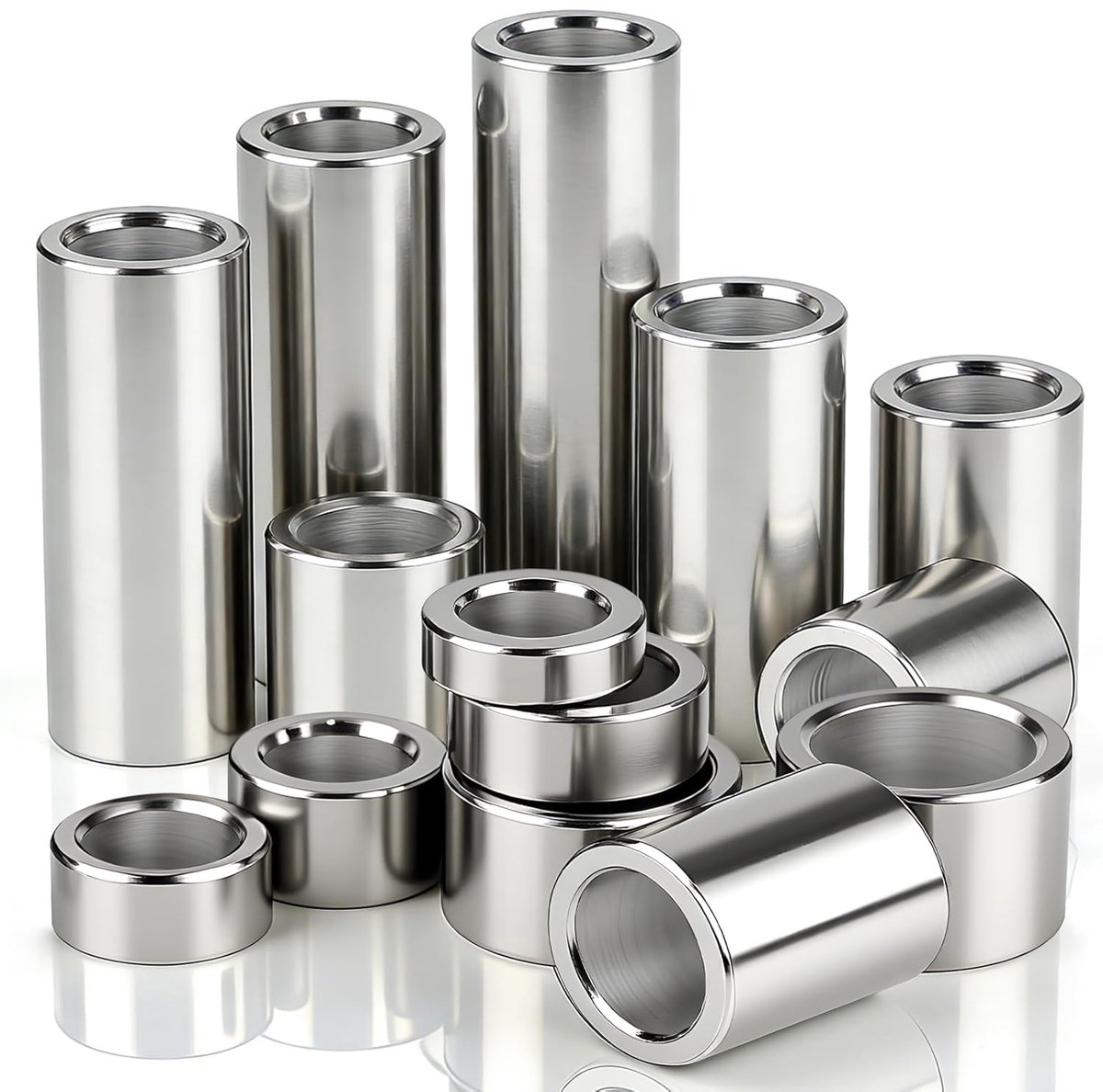 Standoffs 6mm ID x 10mm OD x 35mm L - 304 RVS - 8 stuks - ideaal voor bevestigen - ShopVlot