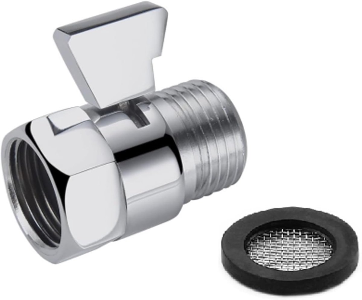 Douchestopper 1/2 inch - G 1/2 zinklegering - verchroomd gepolijst - eenvoudig te installeren - ShopVlot
