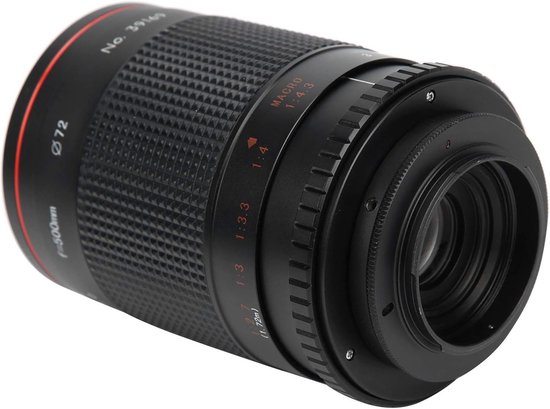 Super Tele Mirror Camera Lens 500mm F8 voor SLR Camera's zoals D850, D810, D800, D780, D750, D500 en D7500 - Perfect voor Natuurfotografie en Sportfotografie