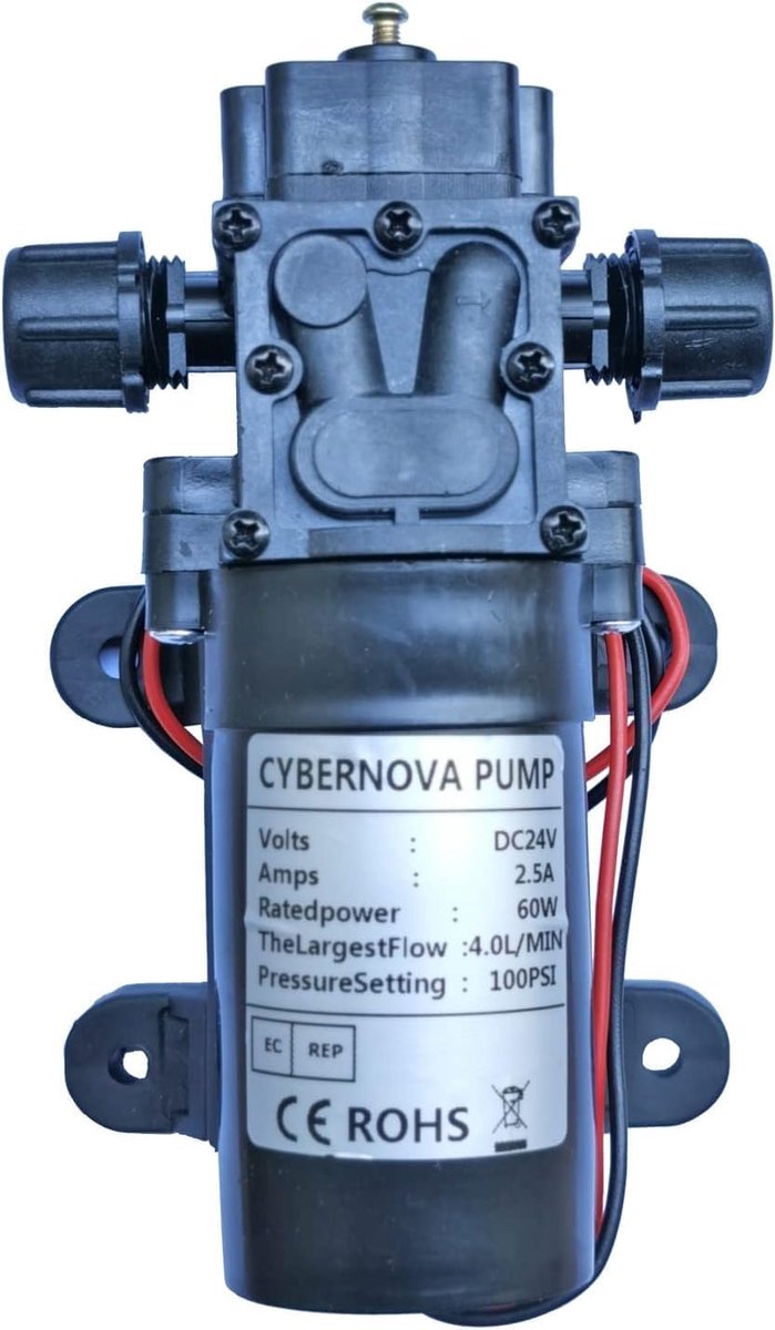 CYBERNOVA DC 24V 100 PSI 4.0L/m High Pressure Diaphragm Pump Self Priming Water Pump Irrigation Pump for - ShopVlot
