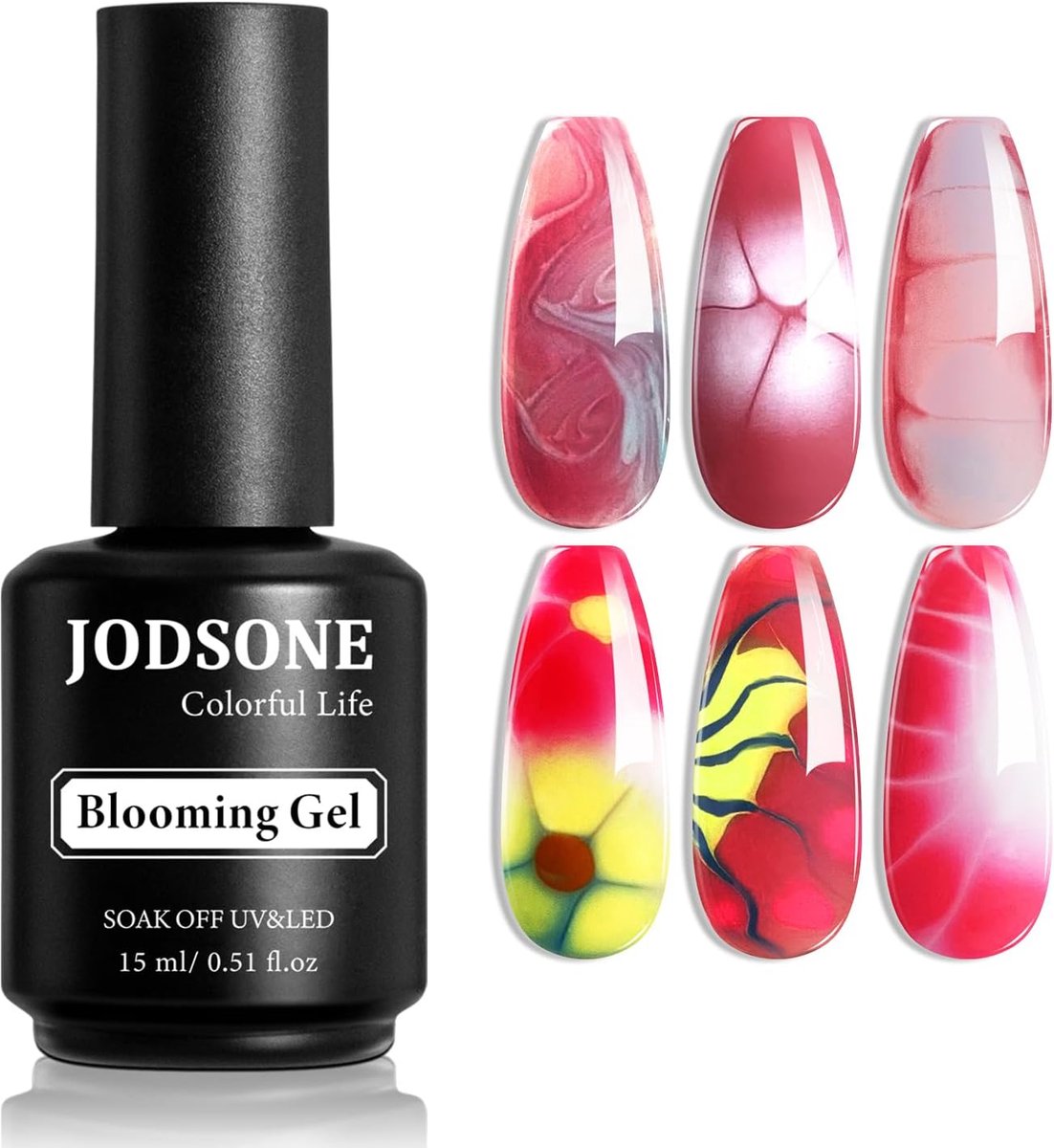 Nagellak Gel 15 ml - Bloeiende Effecten - Waterverf Nail Art - Tot 21 dagen kleur - ShopVlot