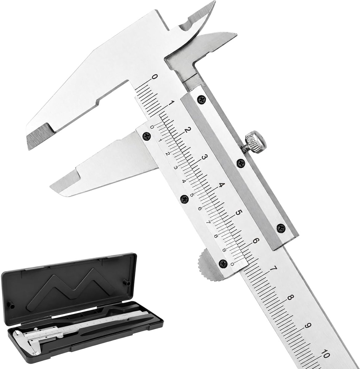 Mechanische schuifmaat 0-150 mm - metalen schuifvoet - nauwkeurigheid 0,02 mm - ideaal voor precisiewerk - ShopVlot