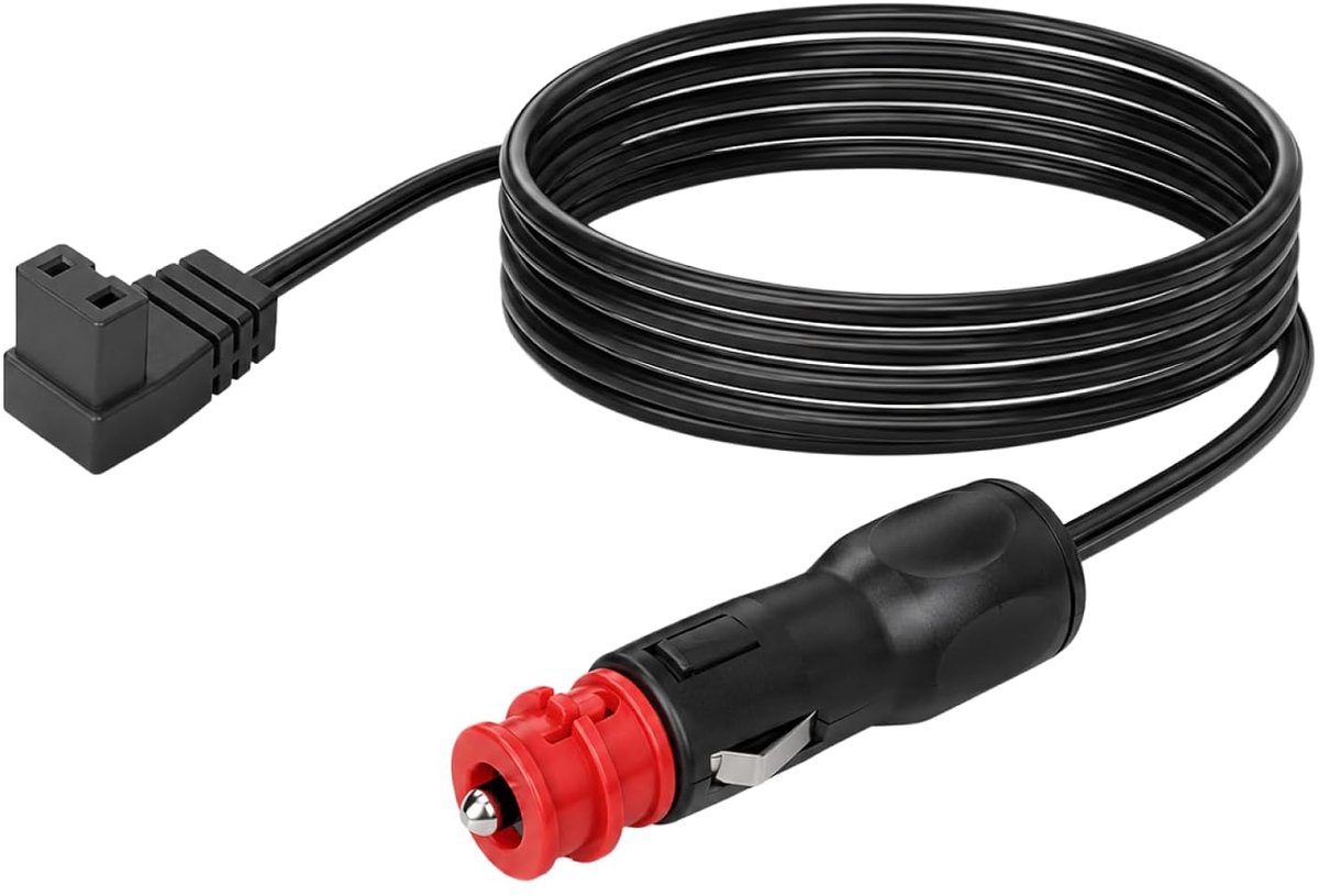 Koelboxkabel 12 V - 2 m verlengkabel - reservekabel voor koelbox - stabiele stroomvoorziening - ShopVlot